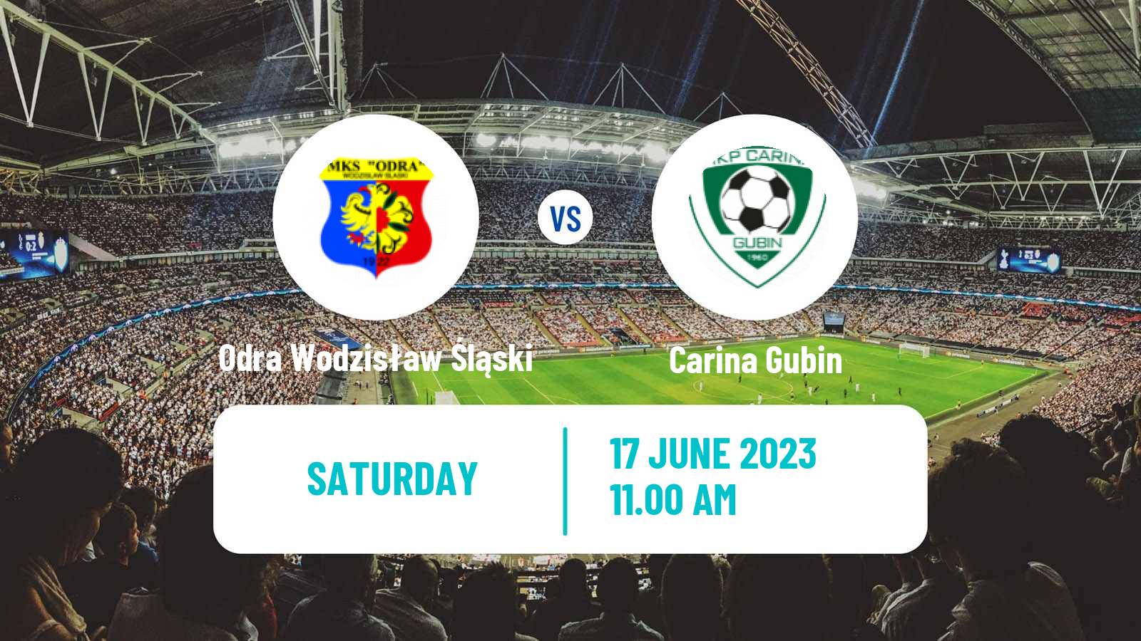 Soccer Polish Division 3 - Group III Odra Wodzisław Śląski - Carina Gubin