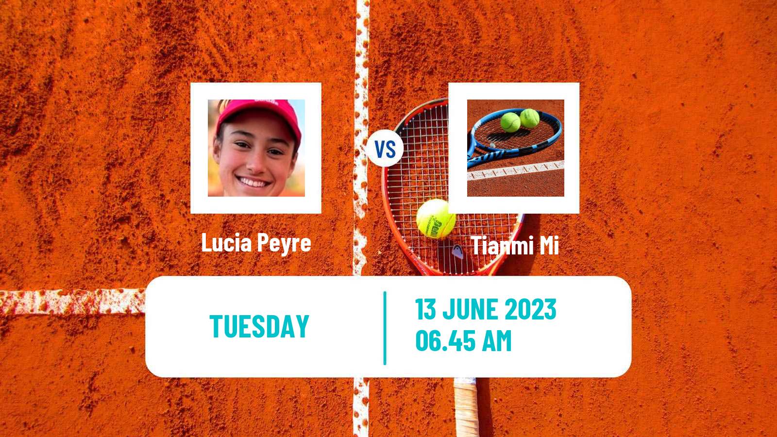 Tennis ITF W60 Madrid Women Lucia Peyre - Tianmi Mi