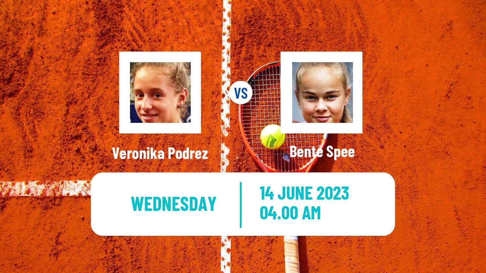 Tennis ITF W15 Norges La Ville Women Veronika Podrez - Bente Spee