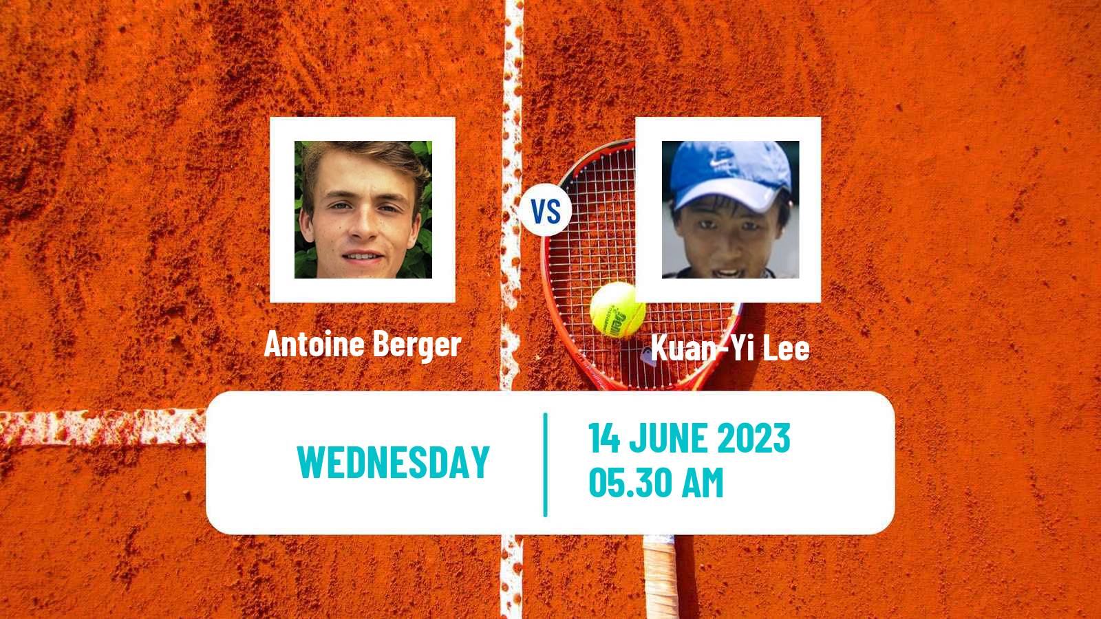 Tennis ITF M15 Tianjin Men Antoine Berger - Kuan-Yi Lee