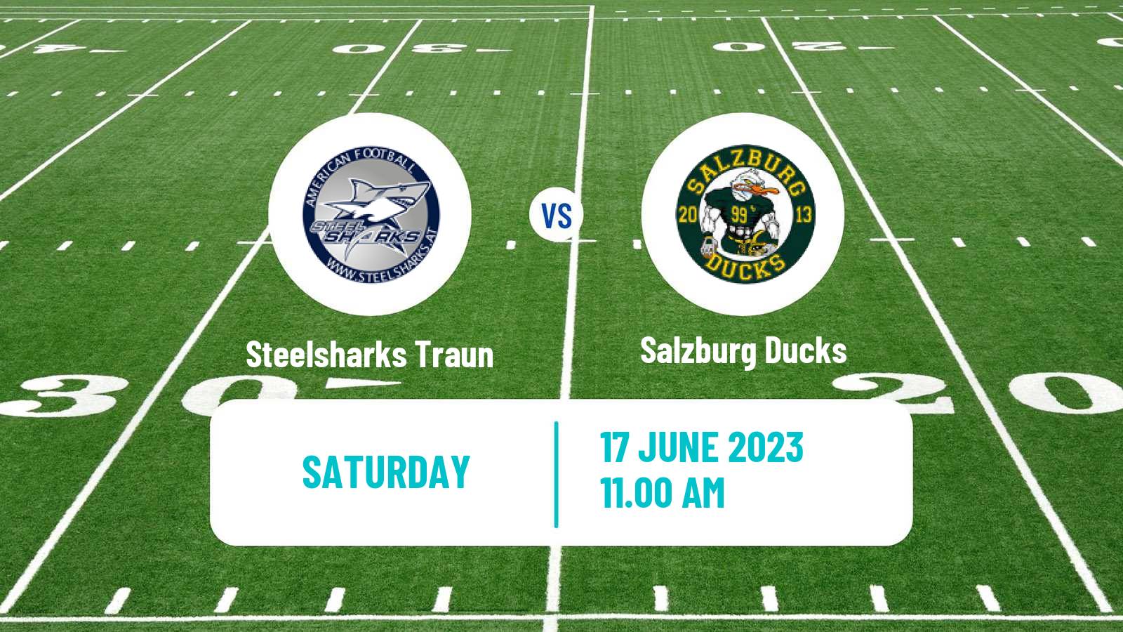 American football Austrian Football League Steelsharks Traun - Salzburg Ducks
