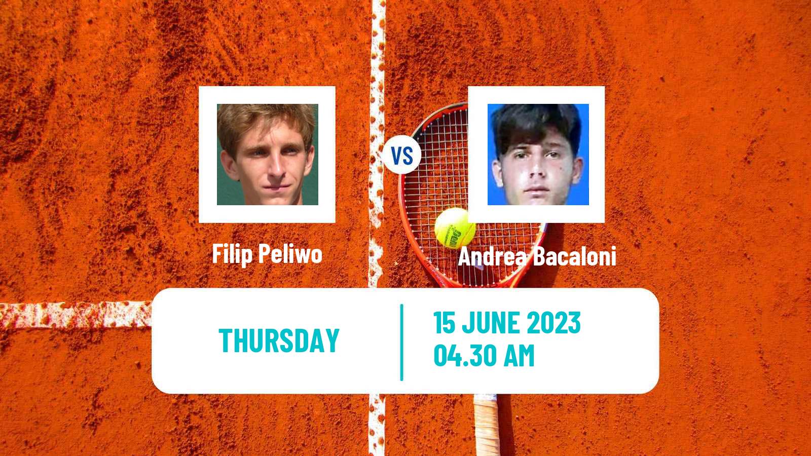 Tennis ITF M15 Monastir 24 Men Filip Peliwo - Andrea Bacaloni