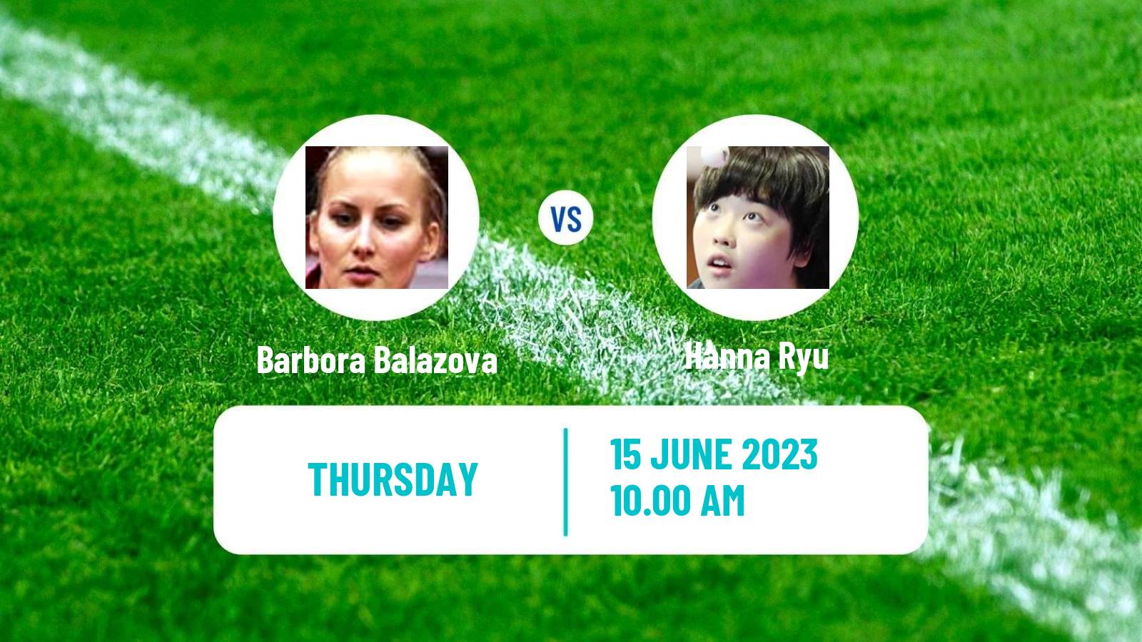 Table tennis Wtt Contender Lagos Women Barbora Balazova - Hanna Ryu