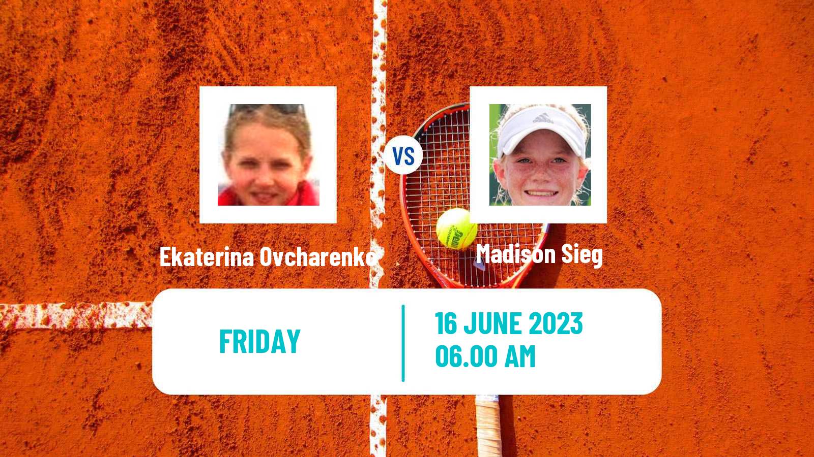 Tennis ITF W25 Guimaraes Women Ekaterina Ovcharenko - Madison Sieg