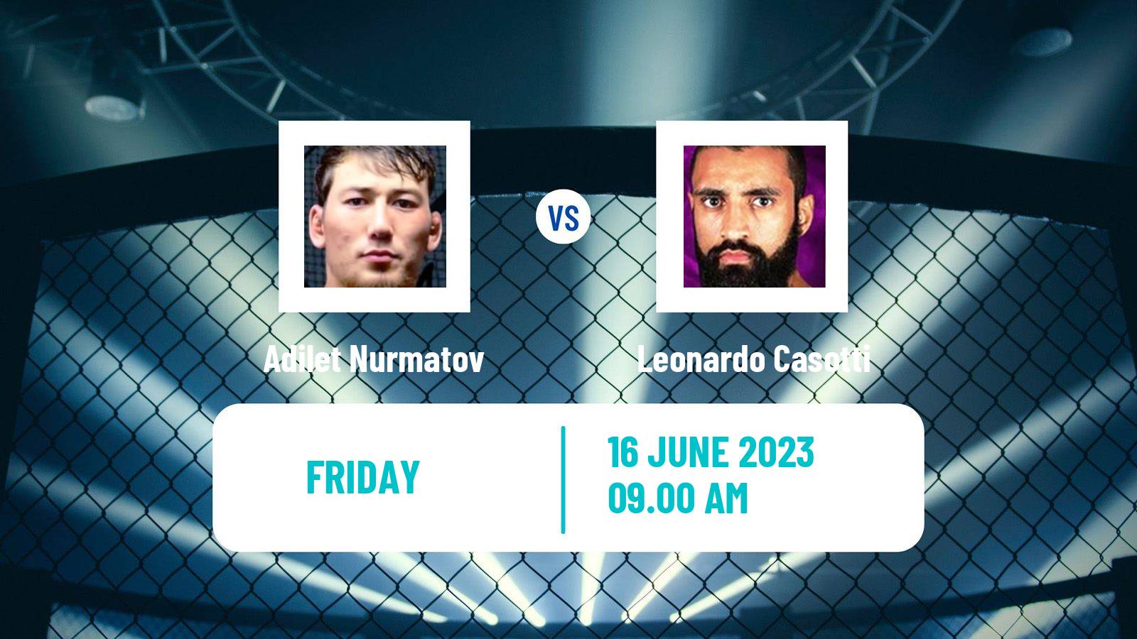 MMA Featherweight One Championship Men Adilet Nurmatov - Leonardo Casotti