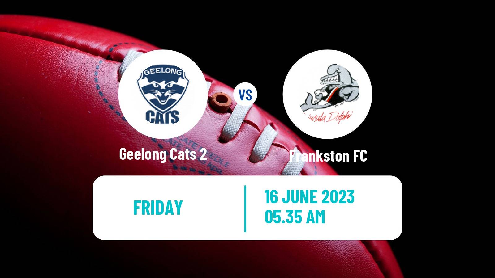 Aussie rules VFL Geelong Cats 2 - Frankston