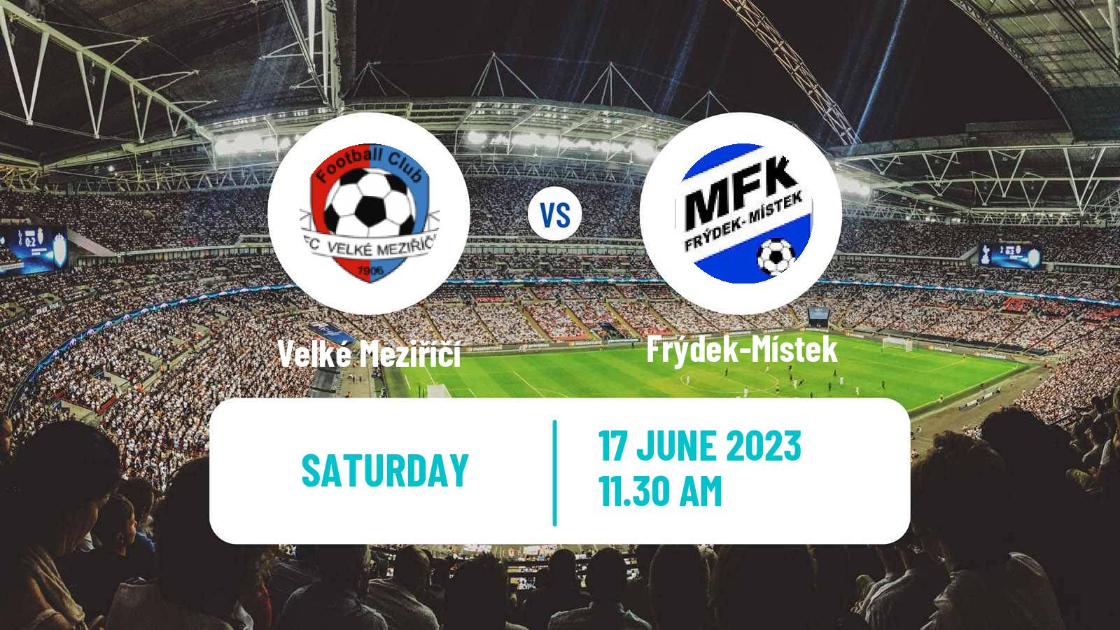 Soccer Czech MSFL Velké Meziříčí - Frýdek-Místek