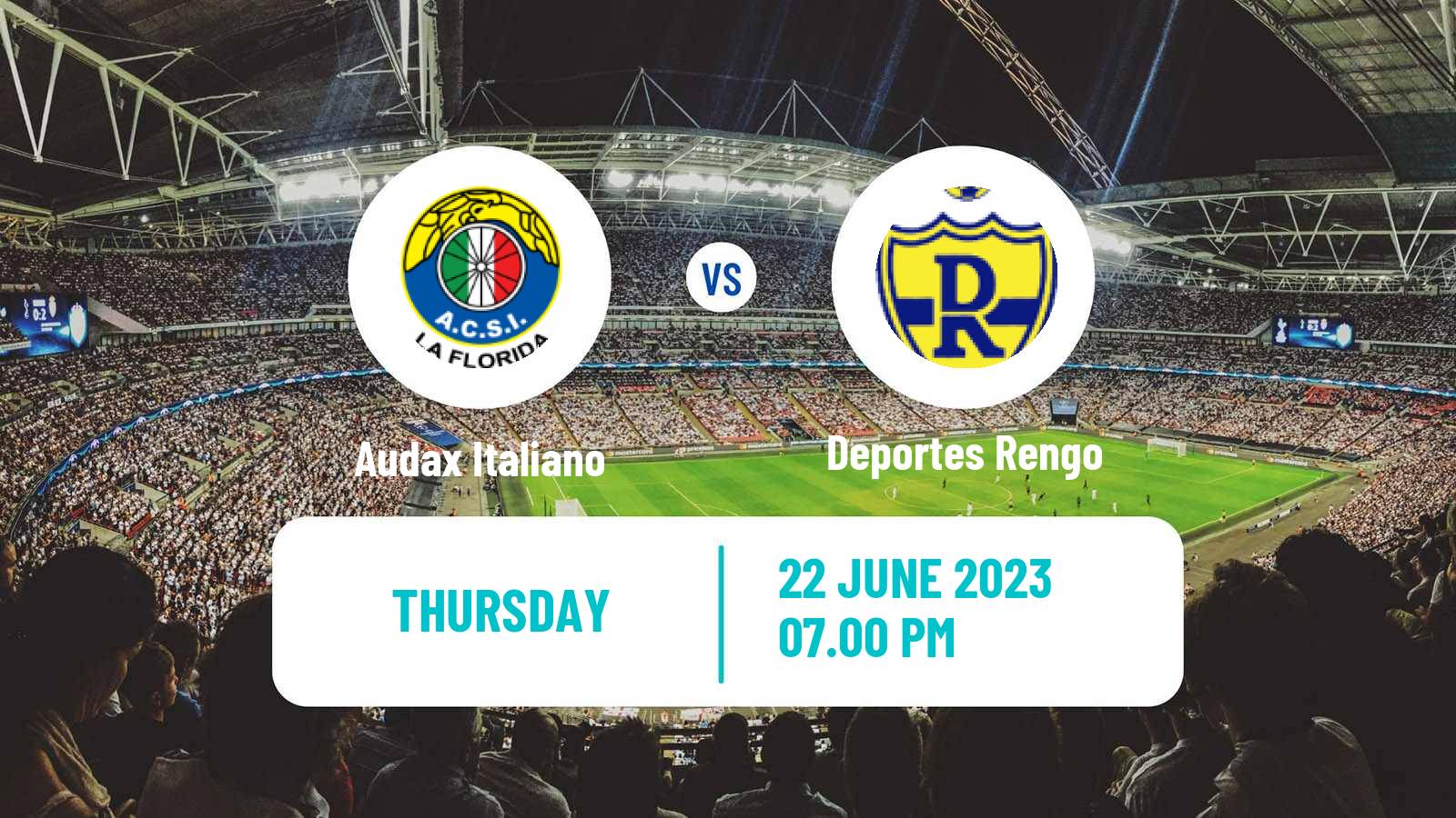 Soccer Chilean Cup Audax Italiano - Deportes Rengo