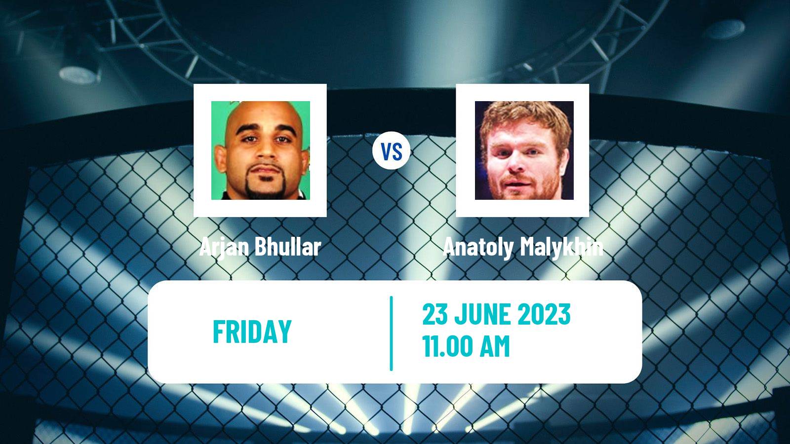 MMA Heavyweight One Championship Men Arjan Bhullar - Anatoly Malykhin