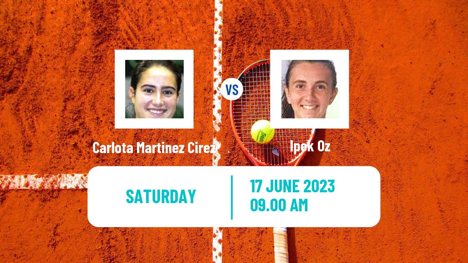 Tennis ITF W60 Biarritz Women Carlota Martinez Cirez - Ipek Oz