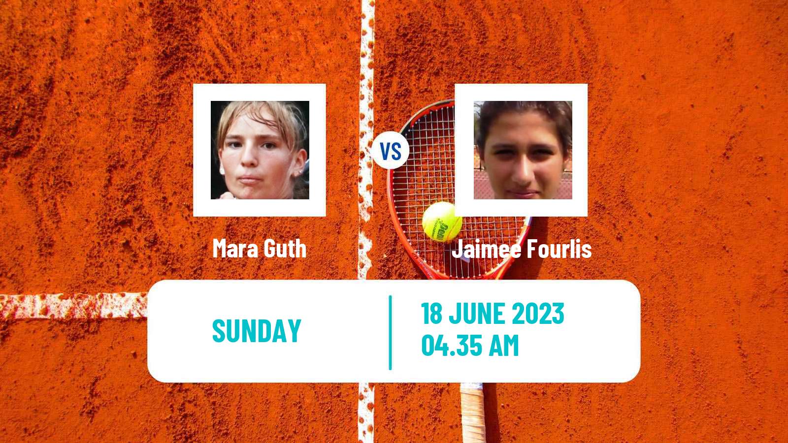 Tennis WTA Berlin Mara Guth - Jaimee Fourlis