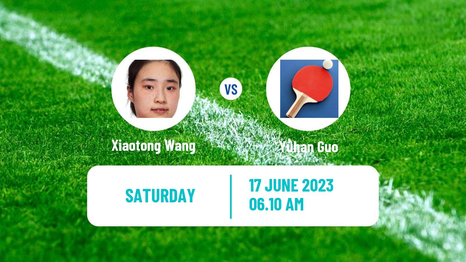 Table tennis Wtt Contender Lagos Women Xiaotong Wang - Yuhan Guo