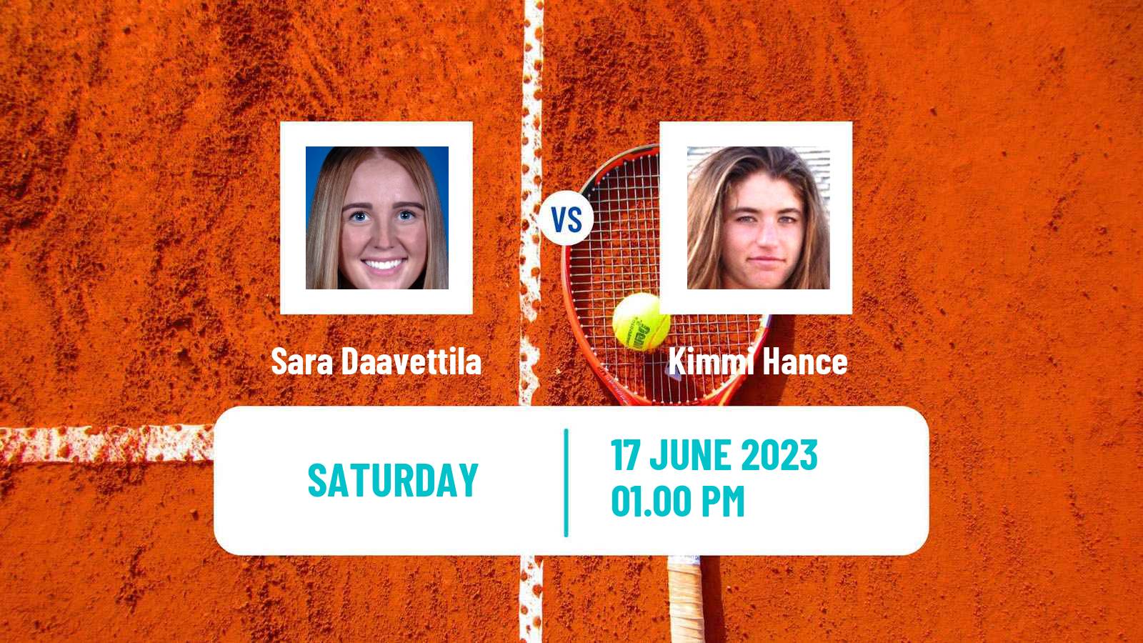 Tennis ITF W15 San Diego Ca 2 Women Sara Daavettila - Kimmi Hance