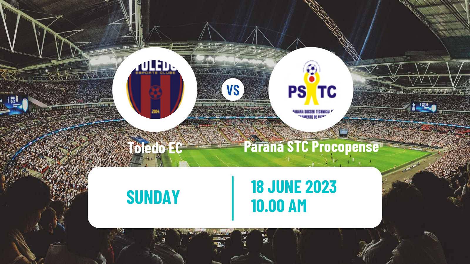 Football Brazilian Campeonato Paranaense 2 Toledo - Paraná STC Procopense