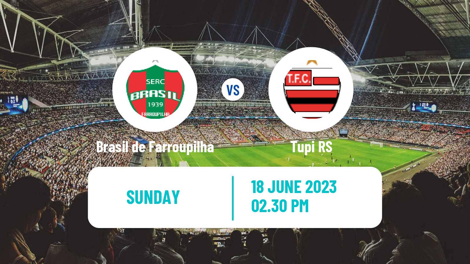 Soccer Brazilian Campeonato Gaucho 2 Brasil de Farroupilha - Tupi RS