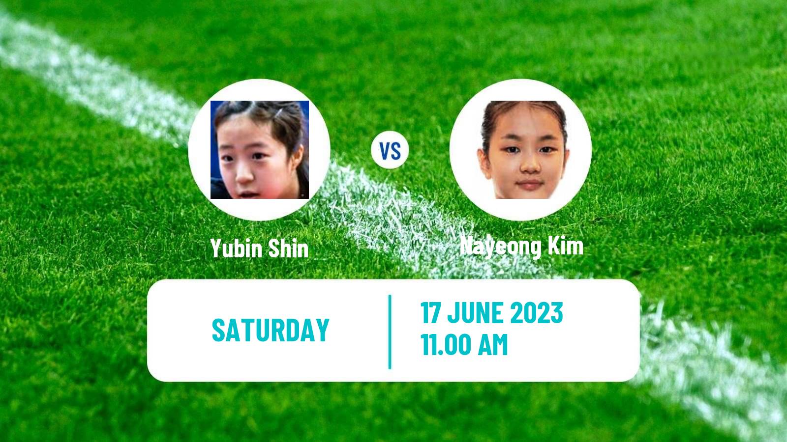 Table tennis Wtt Contender Lagos Women Yubin Shin - Nayeong Kim