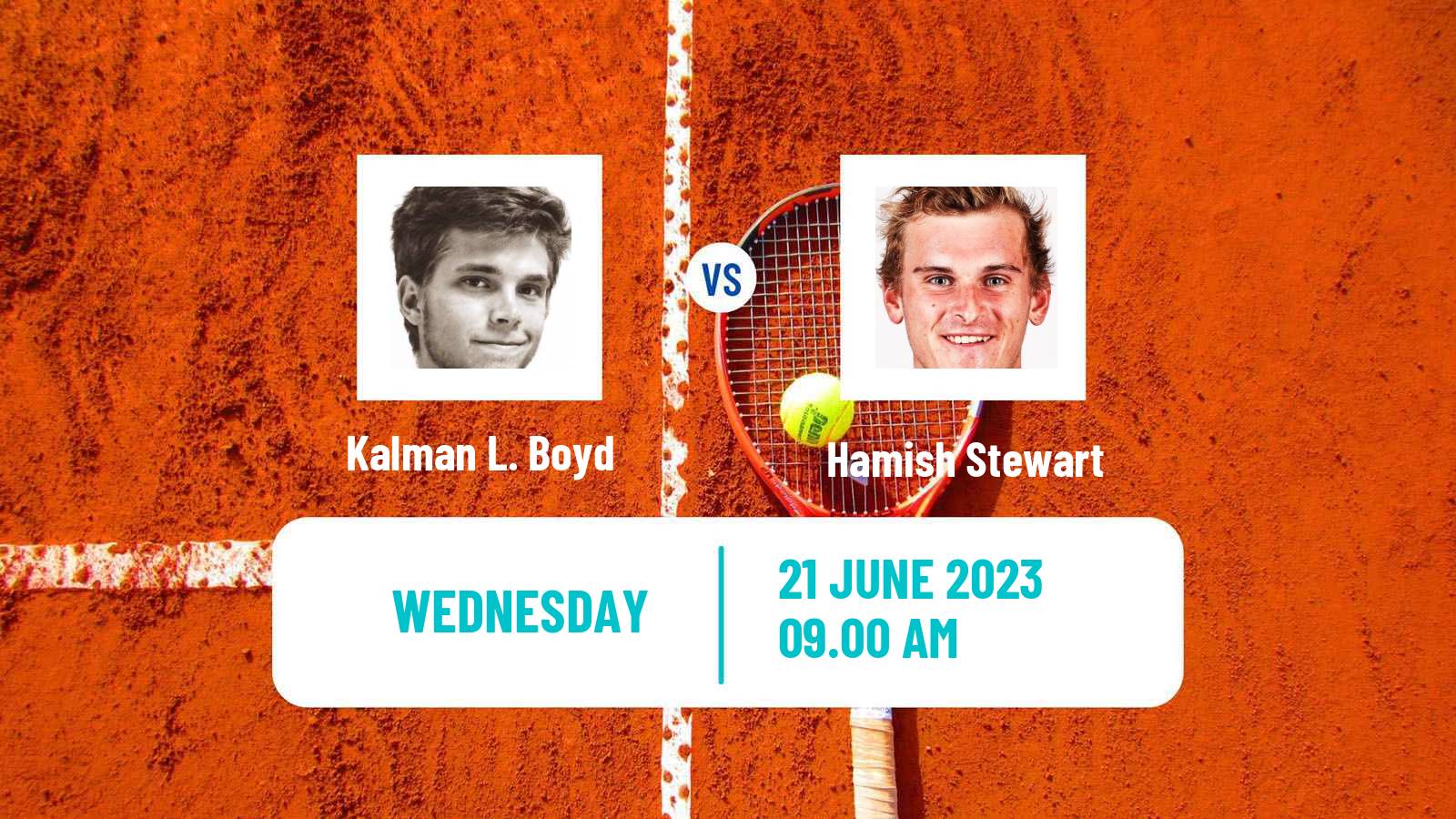 Tennis ITF M15 Monastir 25 Men Kalman L. Boyd - Hamish Stewart