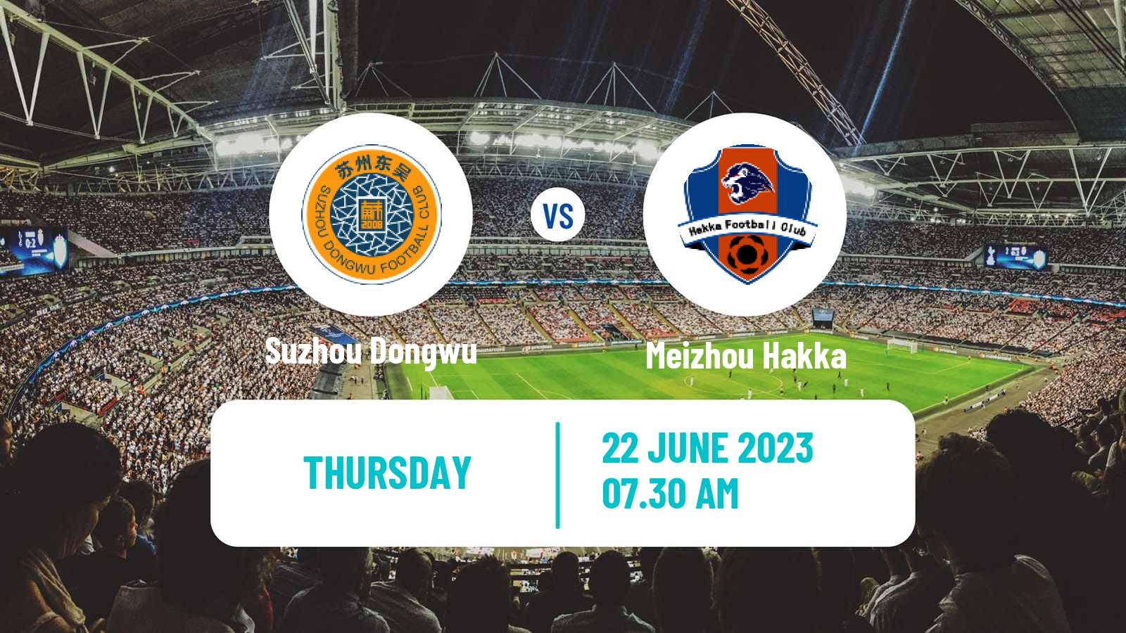 Soccer Chinese FA Cup Suzhou Dongwu - Meizhou Hakka