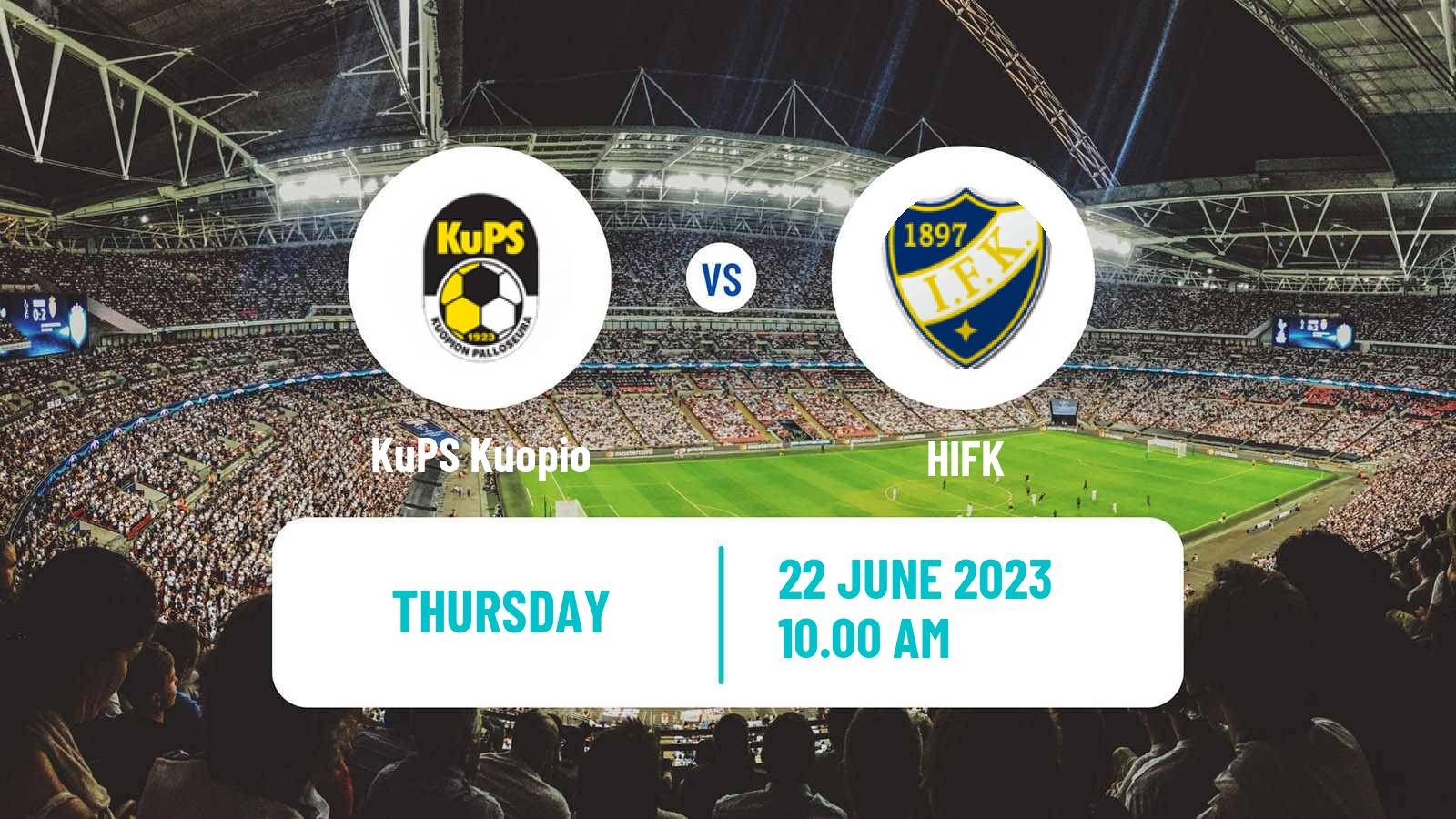 Football Finnish Cup KuPS Kuopio - HIFK