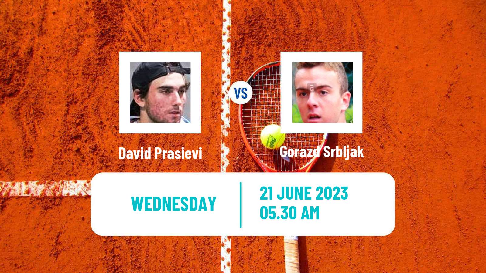 Tennis ITF M15 Kursumlijska Banja 6 Men David Prasievi - Gorazd Srbljak
