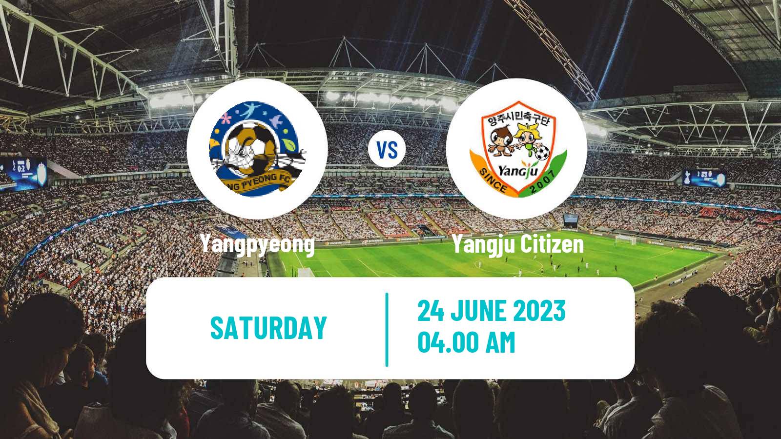 Soccer South Korean K3 League Yangpyeong - Yangju Citizen