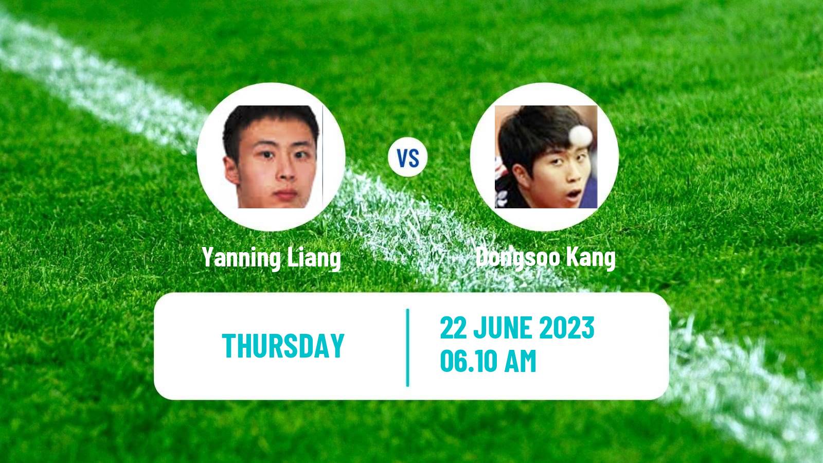 Table tennis Wtt Contender Tunis Men Yanning Liang - Dongsoo Kang