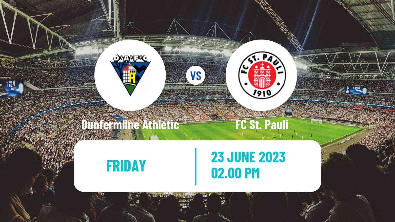 Soccer Club Friendly Dunfermline Athletic - St. Pauli