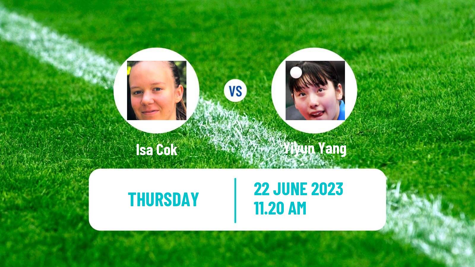 Table tennis Wtt Contender Tunis Women Isa Cok - Yiyun Yang