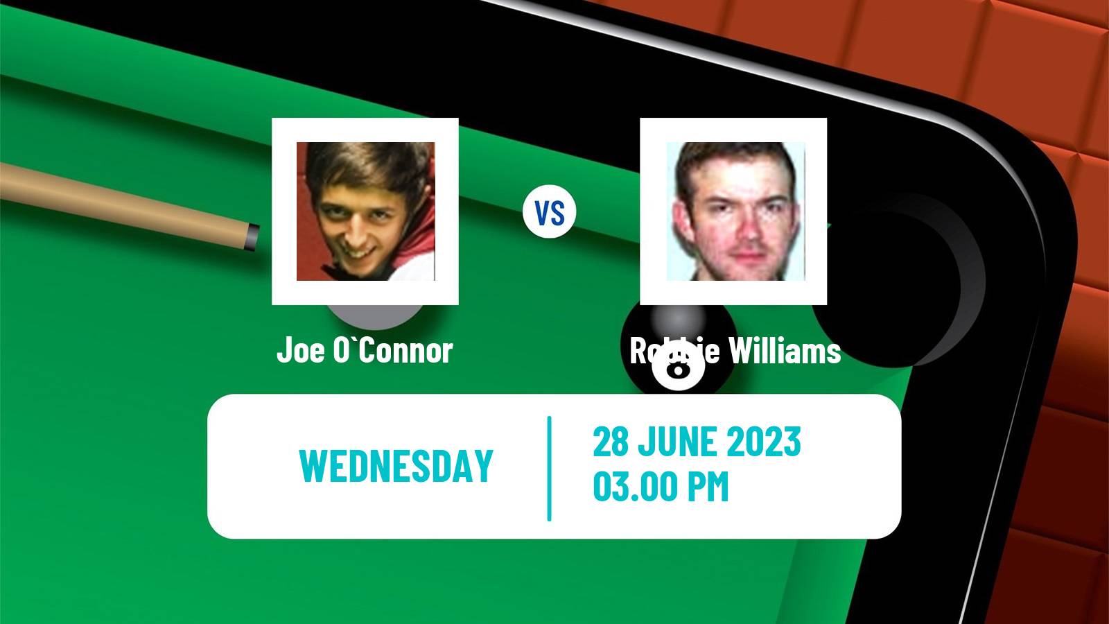 Snooker Championship League Joe O`Connor - Robbie Williams