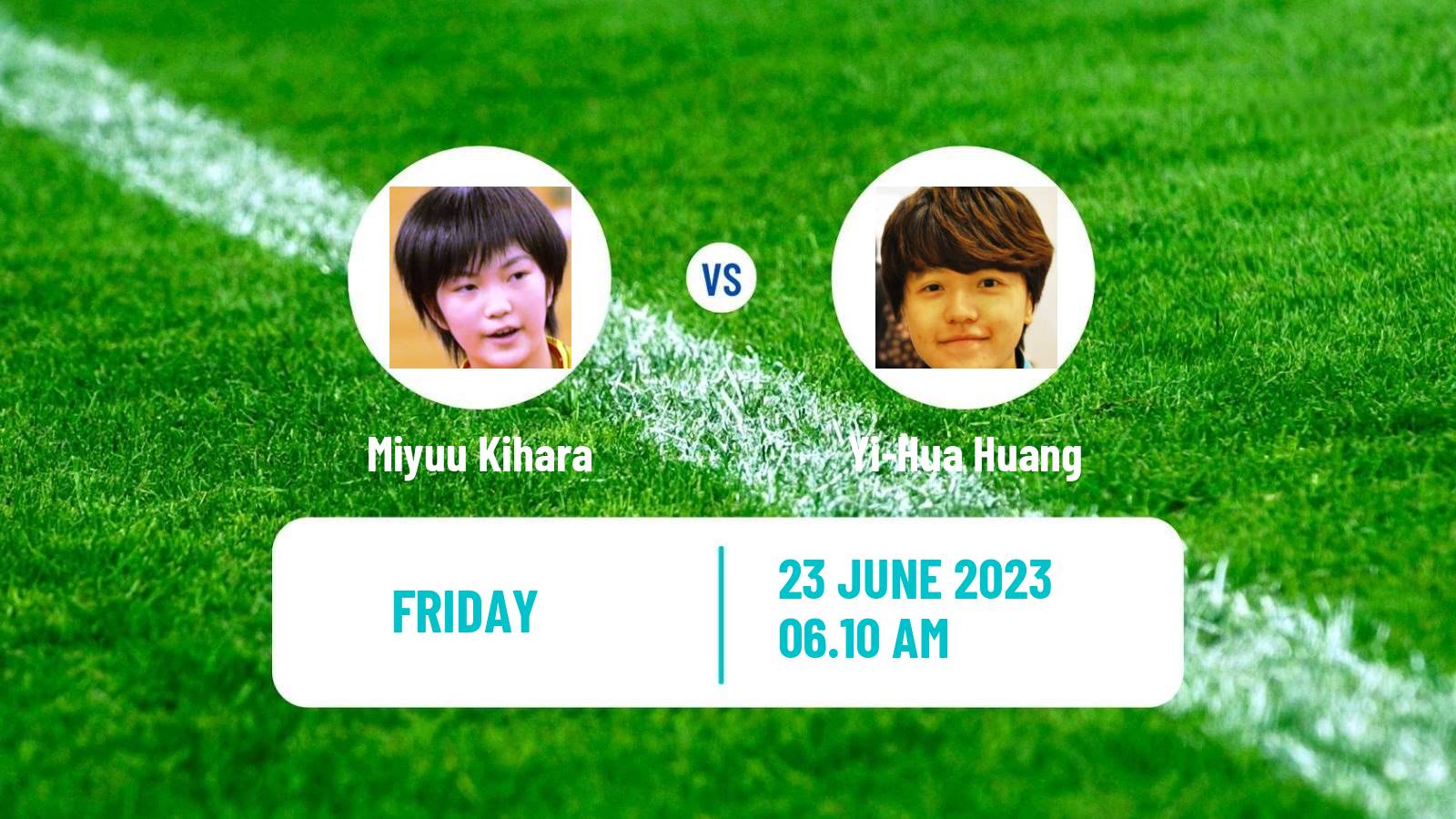 Table tennis Wtt Contender Tunis Women Miyuu Kihara - Yi-Hua Huang