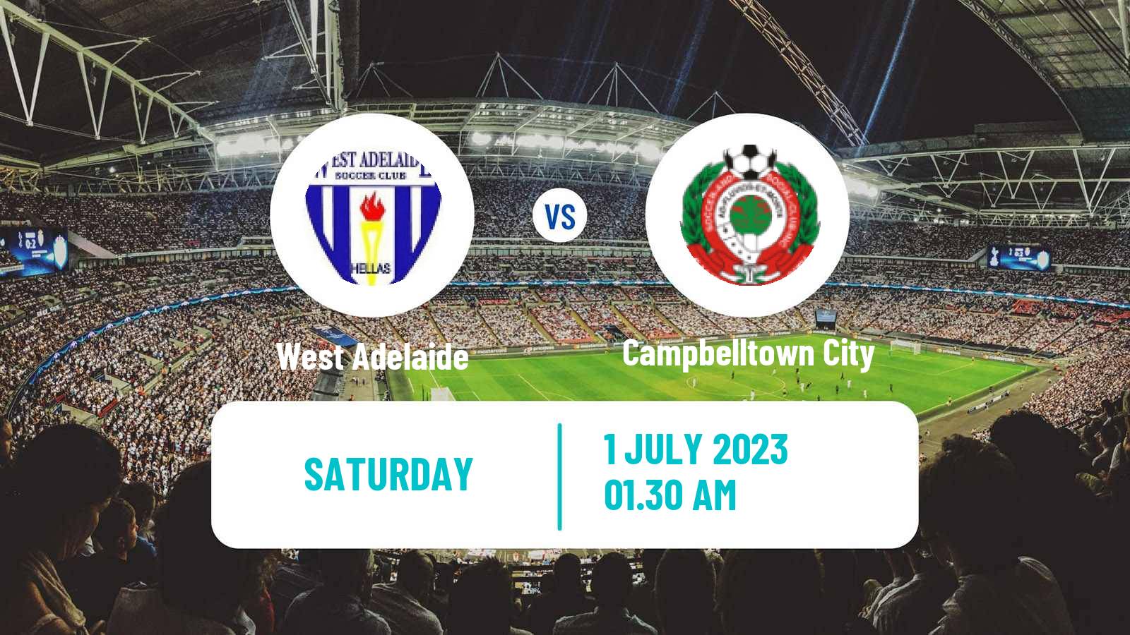 Soccer Australian NPL South Australian West Adelaide - Campbelltown City