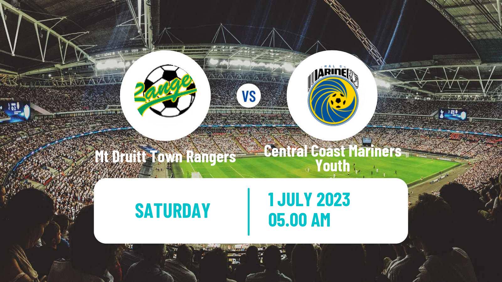 Football Australian NPL NSW Mt Druitt Town Rangers - Central Coast Mariners Youth