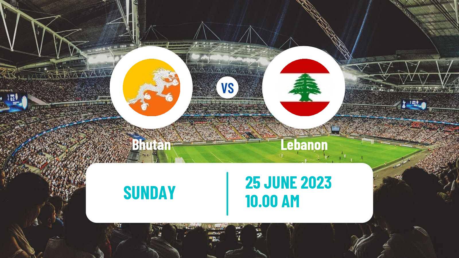 Soccer SAFF Championship Bhutan - Lebanon