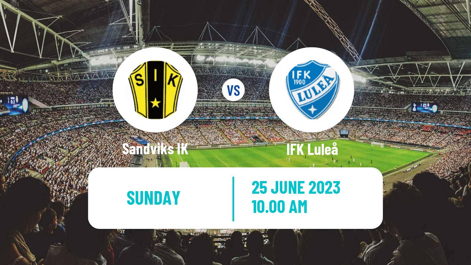 Soccer Swedish Division 2 - Norrland Sandvik - Luleå