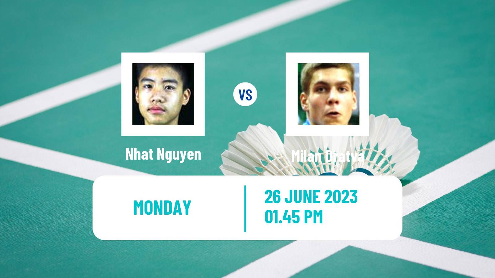 Badminton BWF European Games Men Nhat Nguyen - Milan Dratva
