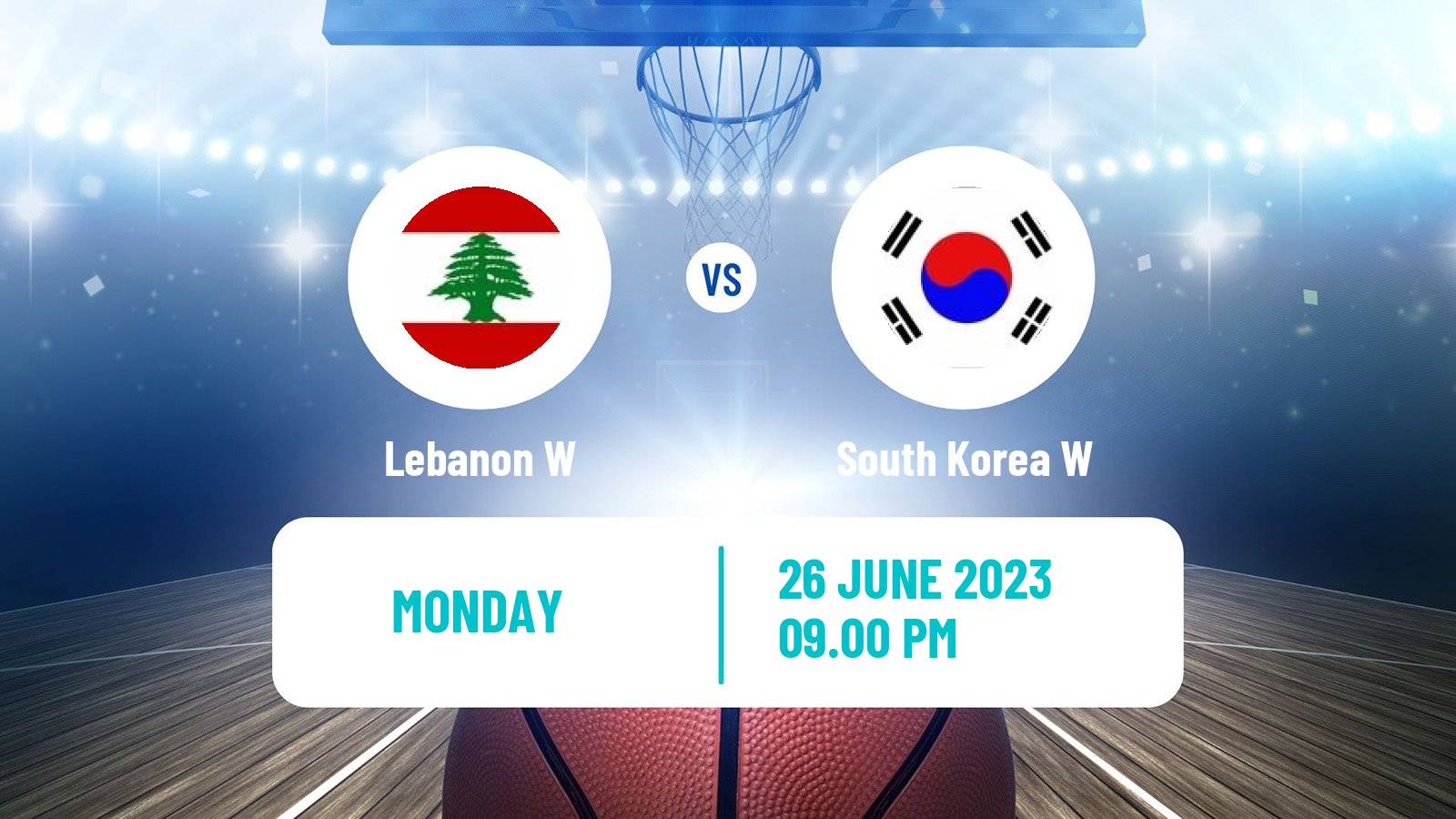 Basketball Asia Cup Basketball Women Lebanon W - South Korea W
