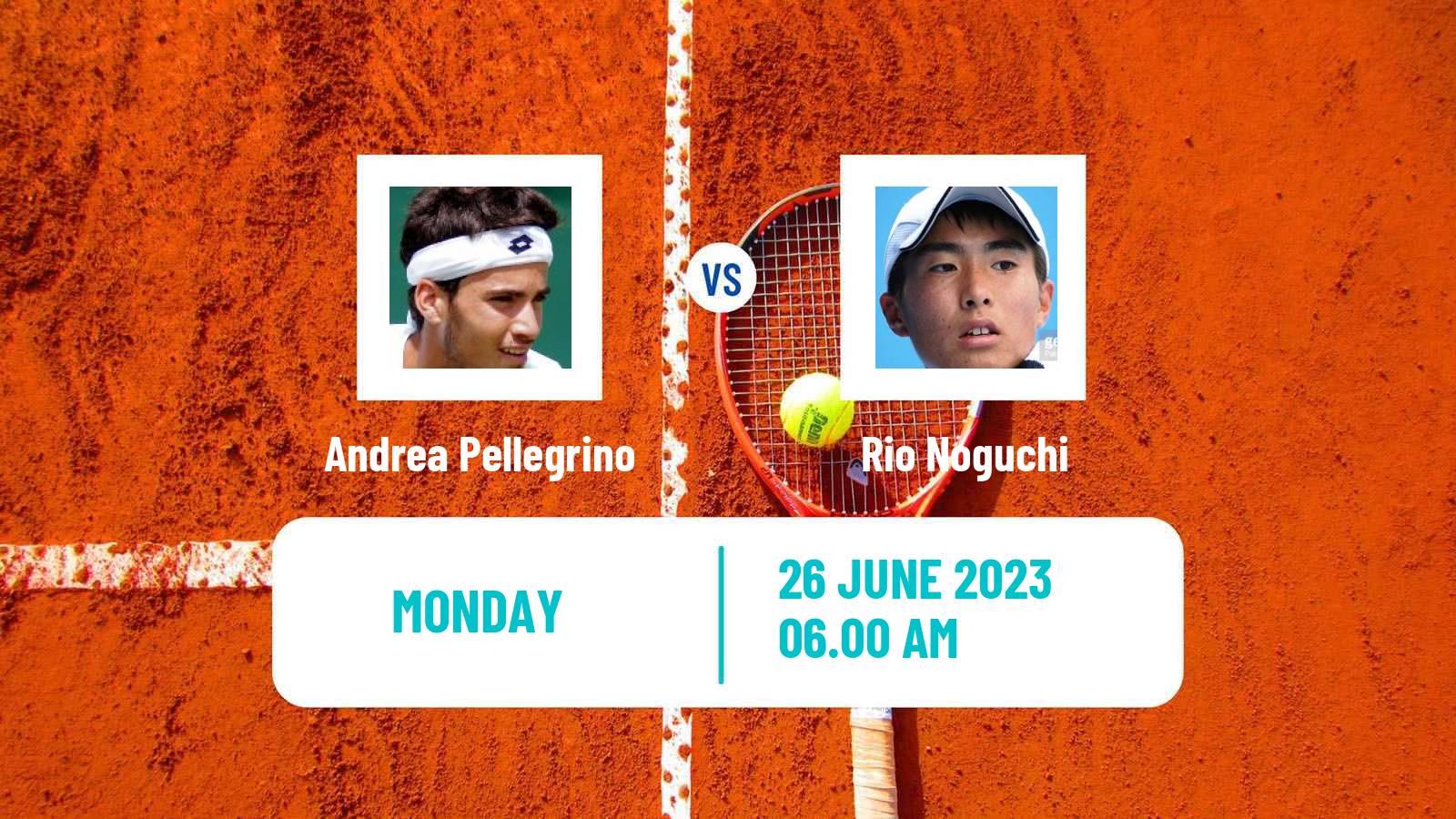 Tennis ATP Wimbledon Andrea Pellegrino - Rio Noguchi