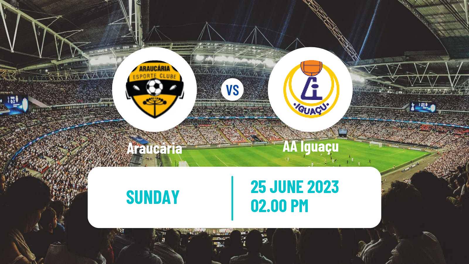 Soccer Brazilian Campeonato Paranaense 2 Araucária - AA Iguaçu
