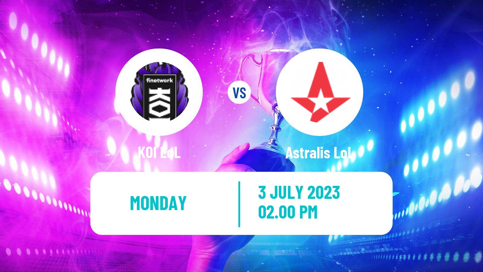 Esports League Of Legends Lec KOI - Astralis