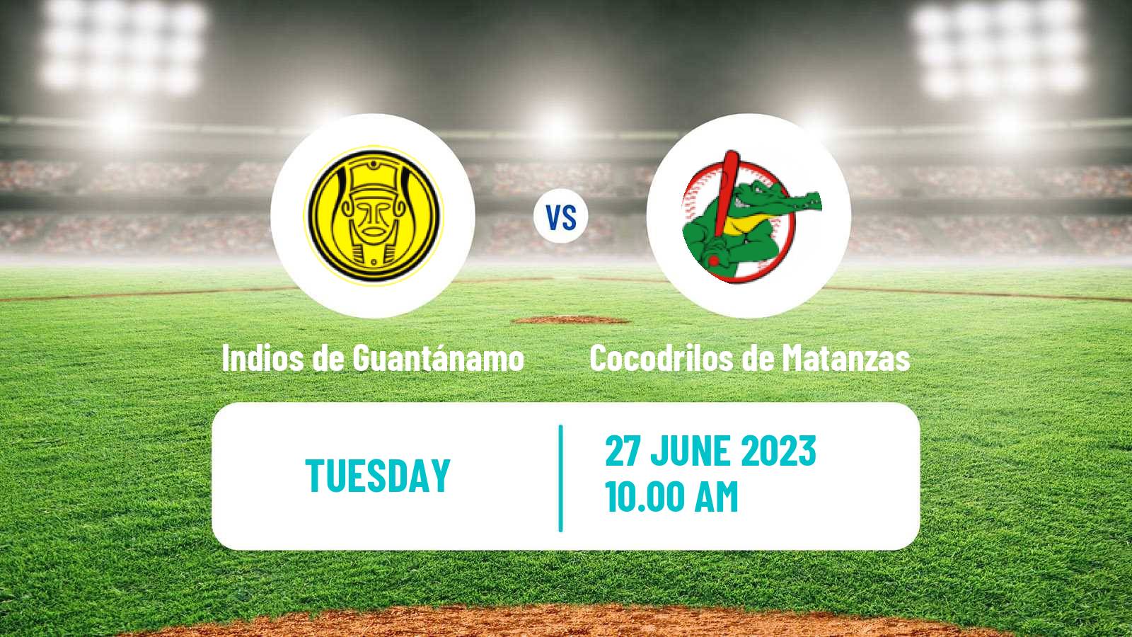 Baseball Cuba Serie Nacional Baseball Indios de Guantánamo - Cocodrilos de Matanzas
