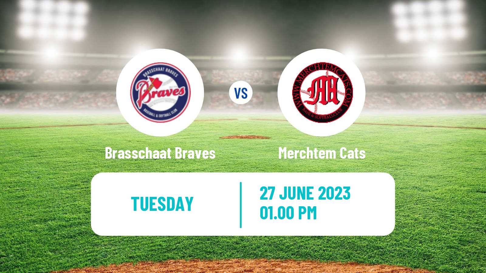 Baseball Belgian Division 1 Baseball Brasschaat Braves - Merchtem Cats