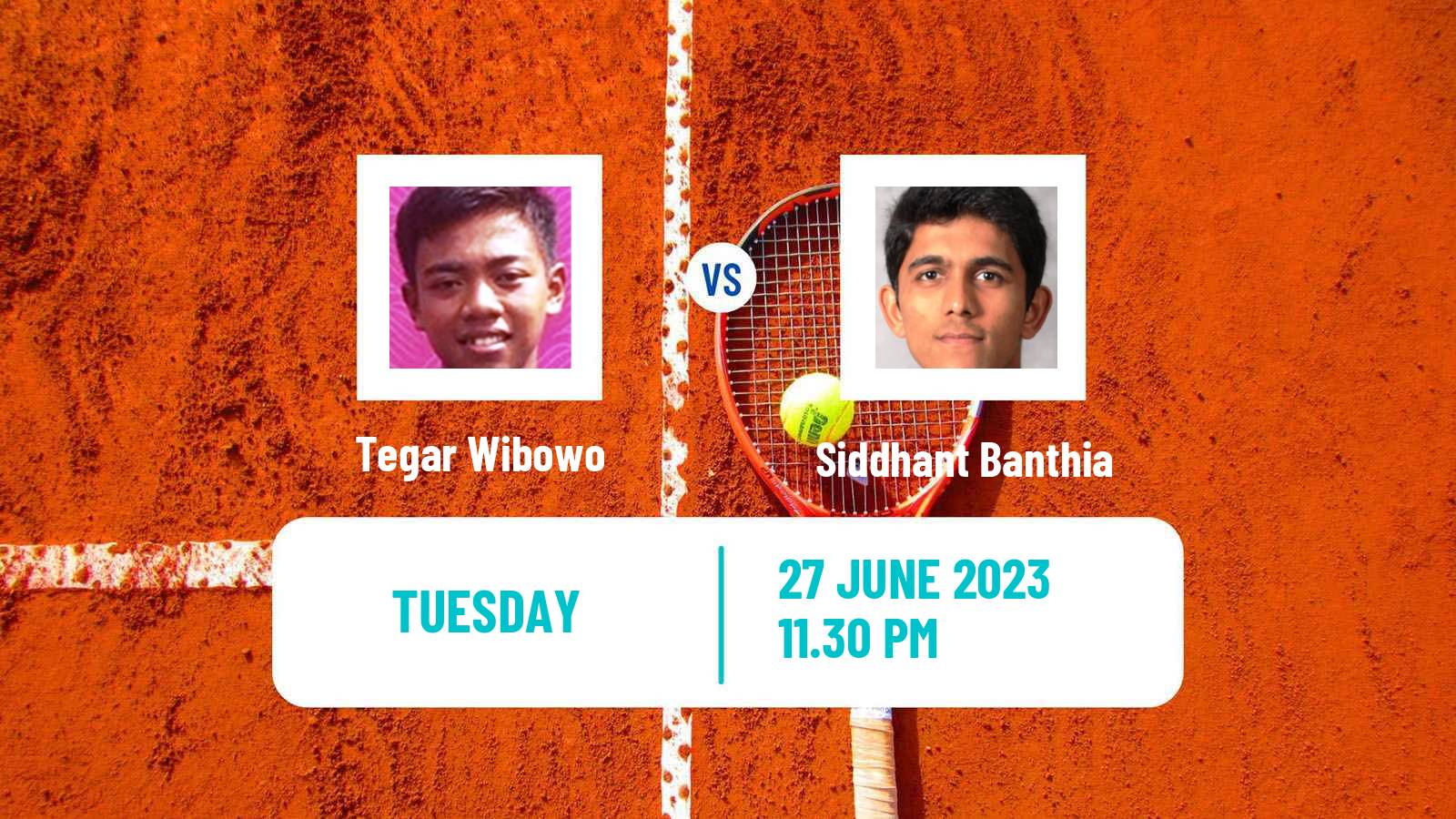 Tennis ITF M15 Jakarta 5 Men Tegar Wibowo - Siddhant Banthia