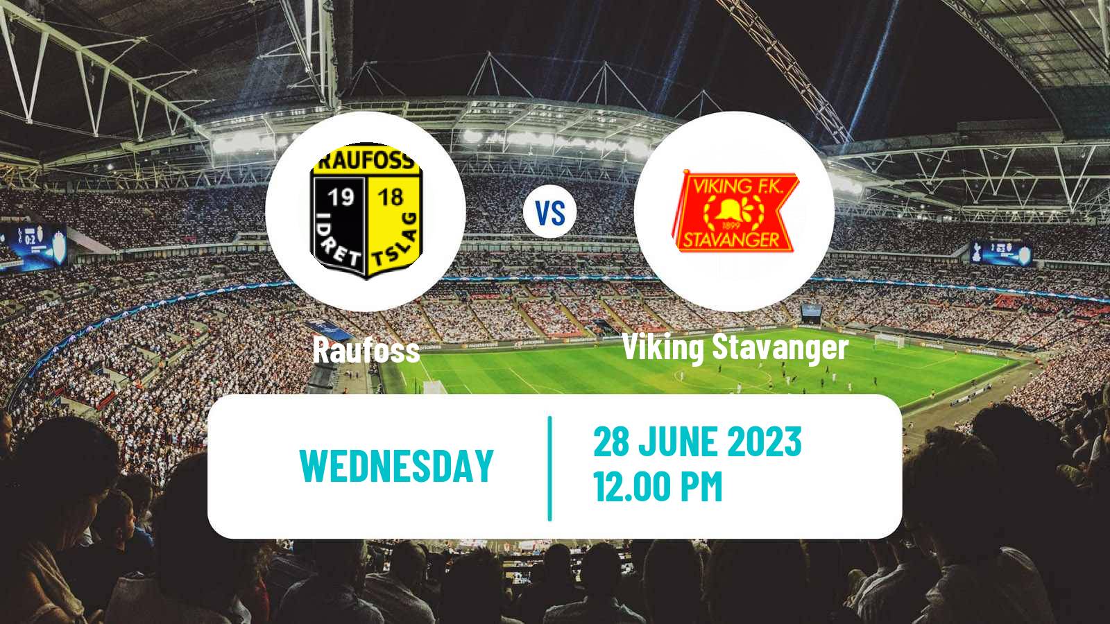 Soccer Norwegian NM Cup Raufoss - Viking Stavanger