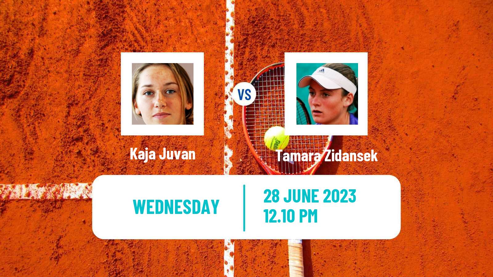 Tennis WTA Wimbledon Kaja Juvan - Tamara Zidansek