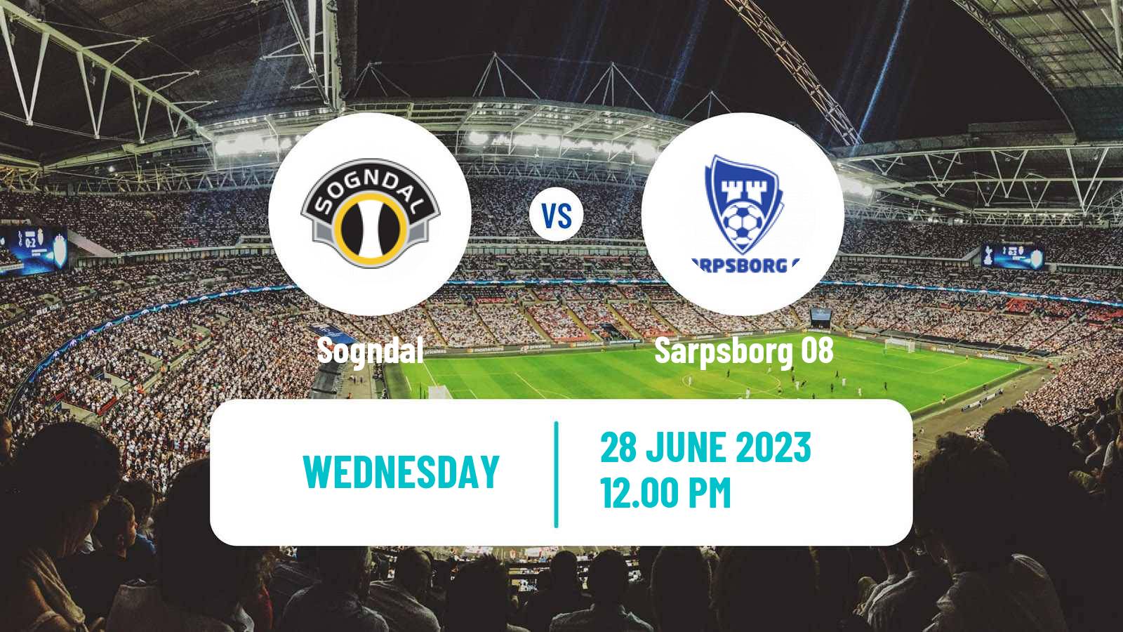 Soccer Norwegian NM Cup Sogndal - Sarpsborg 08