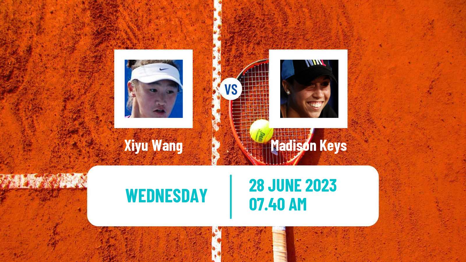 Tennis WTA Eastbourne Xiyu Wang - Madison Keys