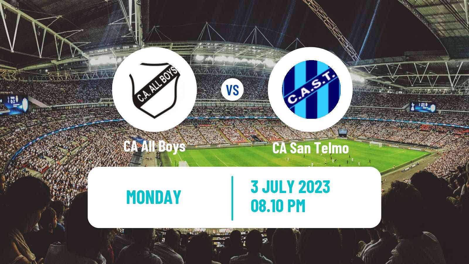 Soccer Argentinian Primera Nacional All Boys - San Telmo