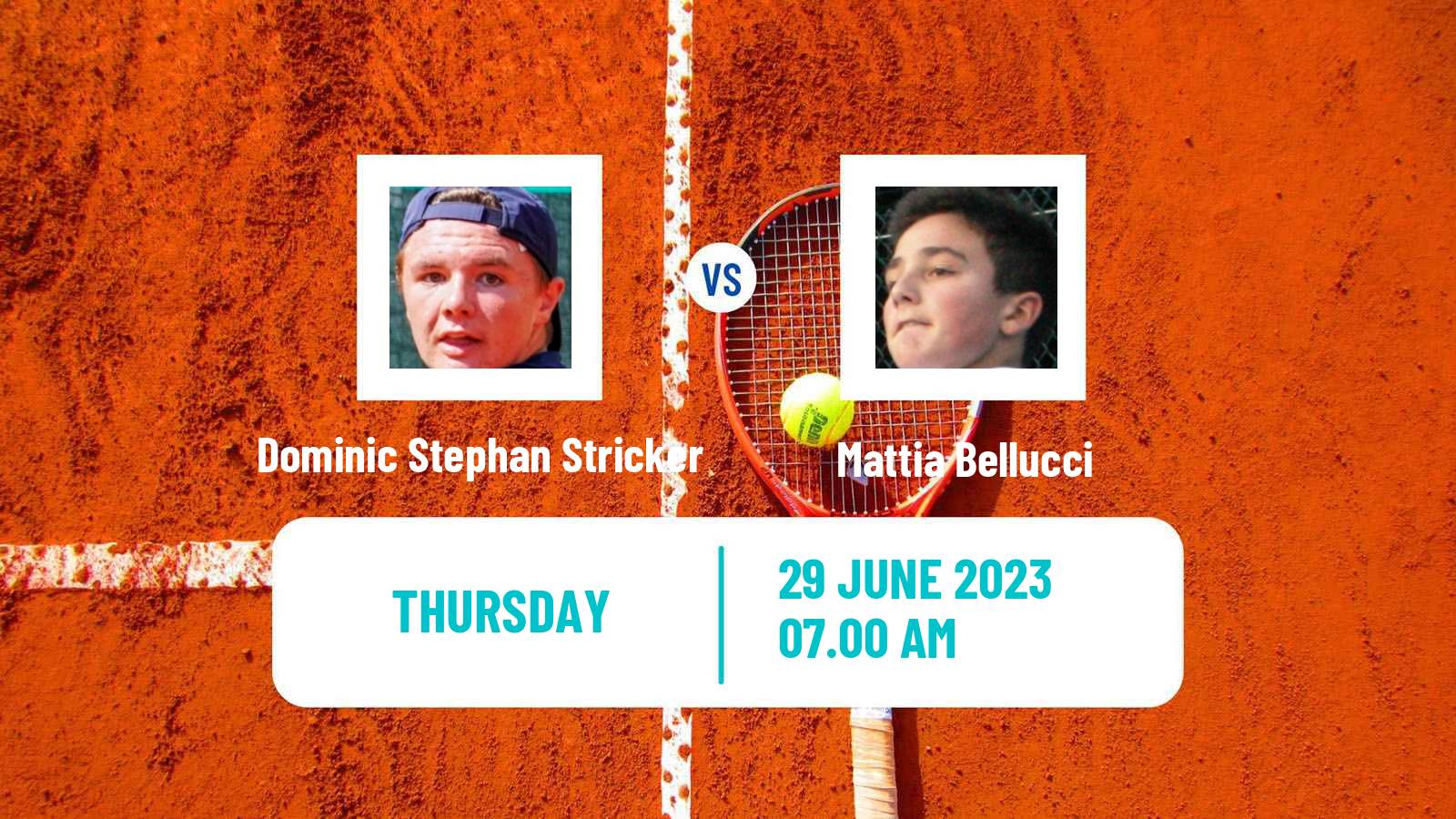 Tennis ATP Wimbledon Dominic Stephan Stricker - Mattia Bellucci