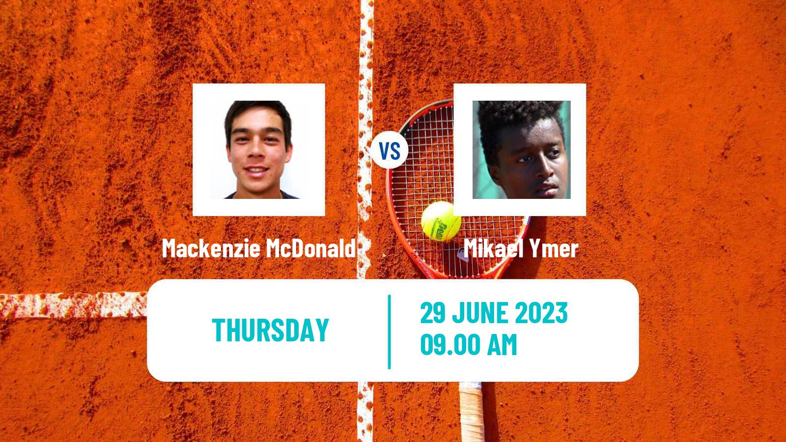 Tennis ATP Eastbourne Mackenzie McDonald - Mikael Ymer
