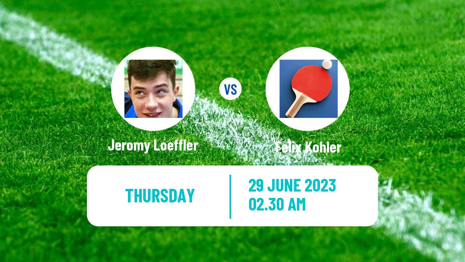 Table tennis Challenger Series Men Jeromy Loeffler - Felix Kohler